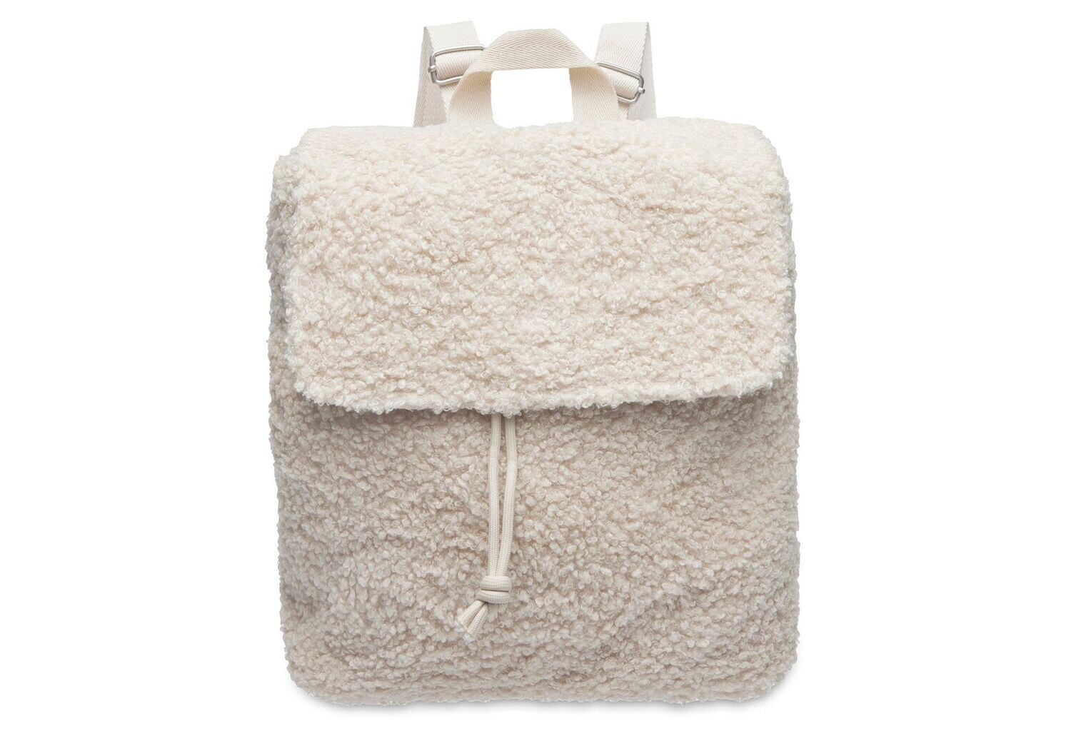 Rugtasje bouclé naturel ecru