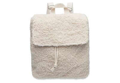 Rugtasje bouclé naturel ecru