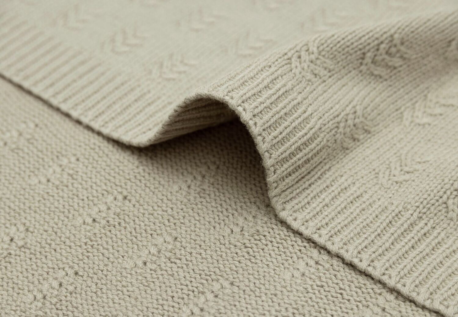 Deken Grain-Knit Olive Green