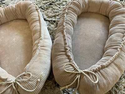 Babynest Full Rib Jersey Beige