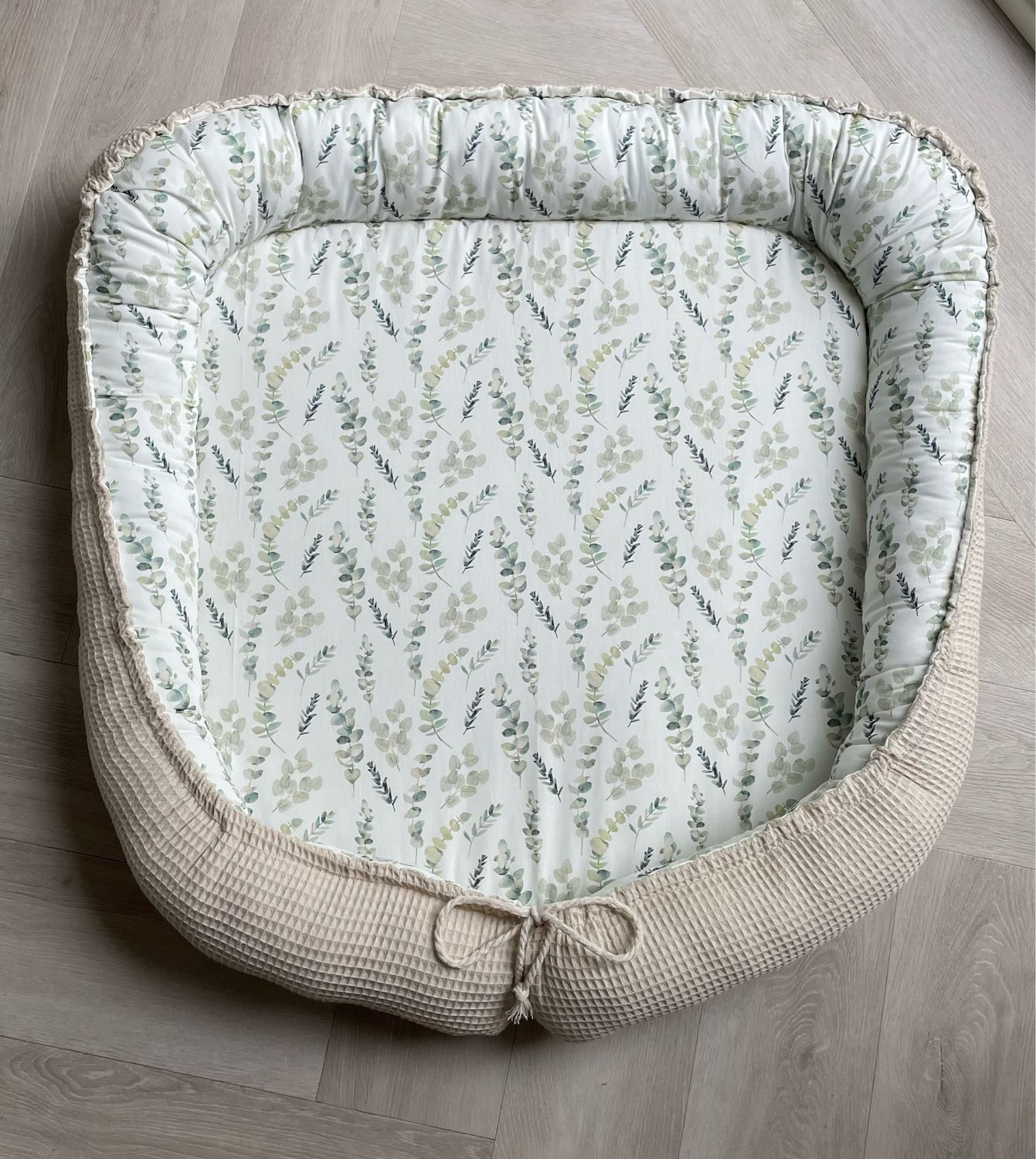 Tweeling babynest eucalyptus naturel