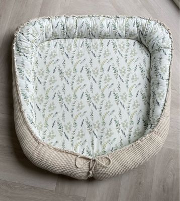 Tweeling babynest eucalyptus naturel