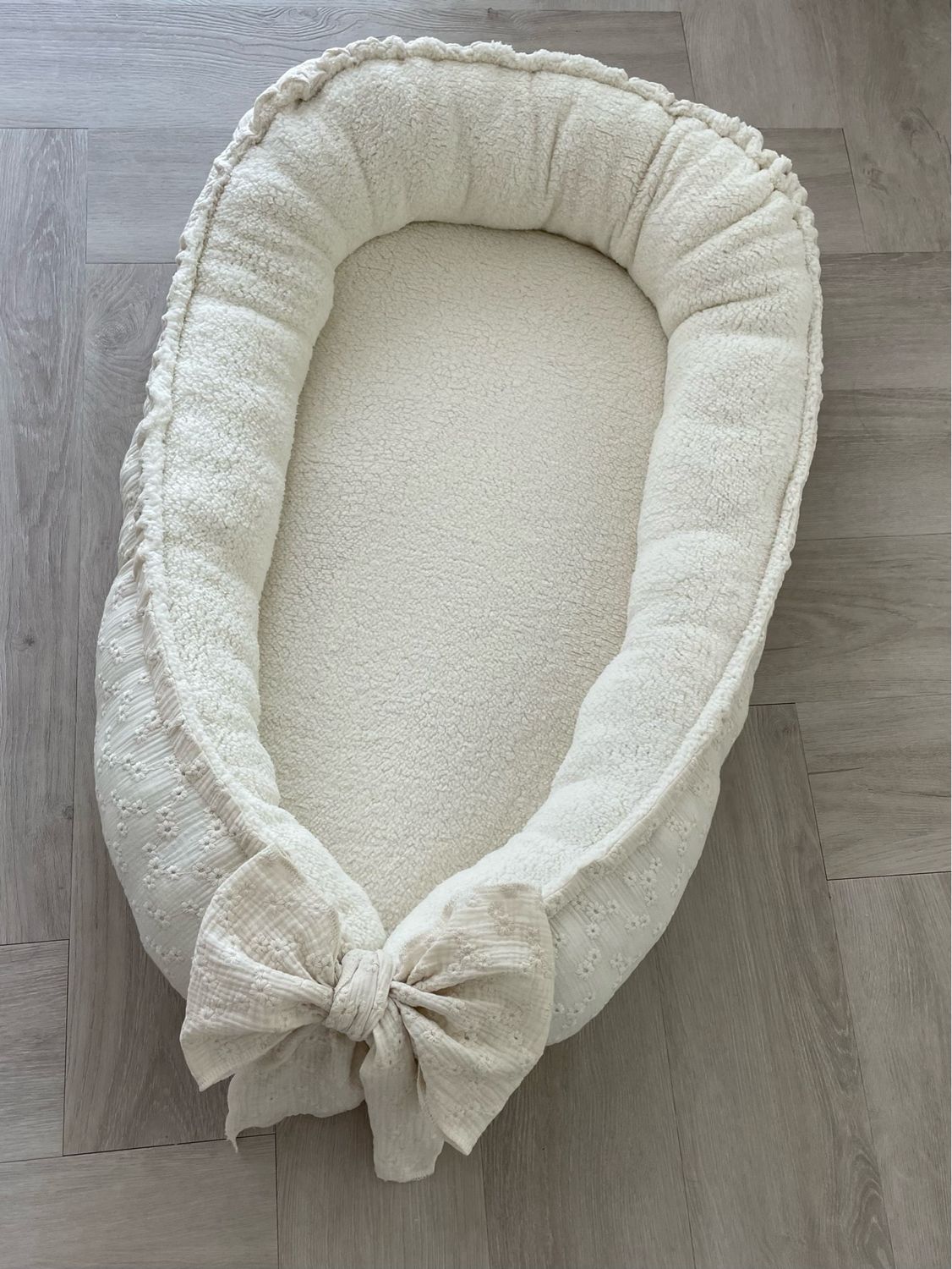 Babynest Embroidery Teddy Naturel