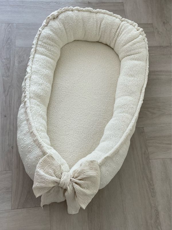 Babynest Embroidery Teddy Naturel