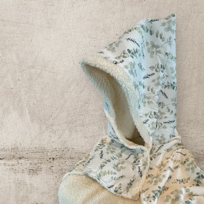 Omslagdoek eucalyptus curly katoen teddy