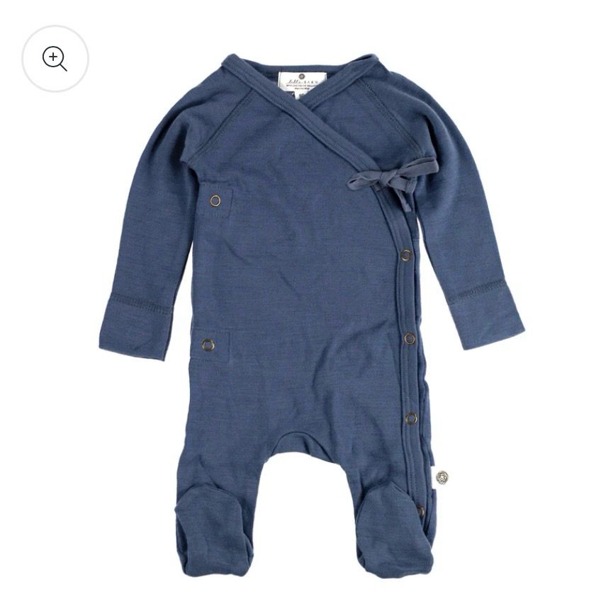 Wollen boxpakje/ kruippakje Vintage Indigo