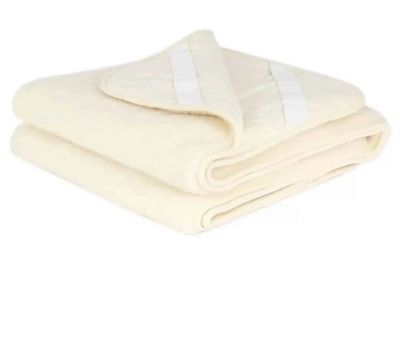 Wollen onderlegger / onderdeken ledikant – merinowol – 60x120cm - natural