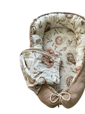 Babynest winterslaap donker beige
