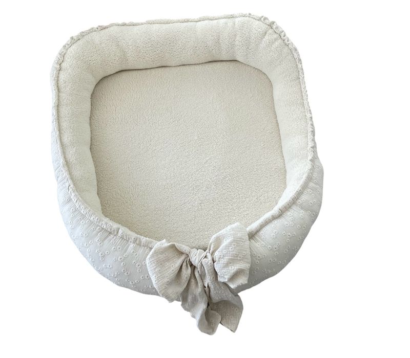 Tweelingnest naturel embroidery teddy
