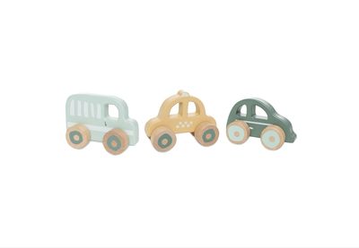 Houten Auto op wielen 3 stuks On The Go