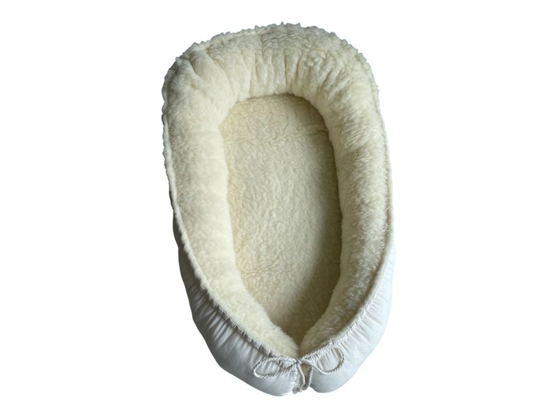 Babynestje bio wol teddy linnen