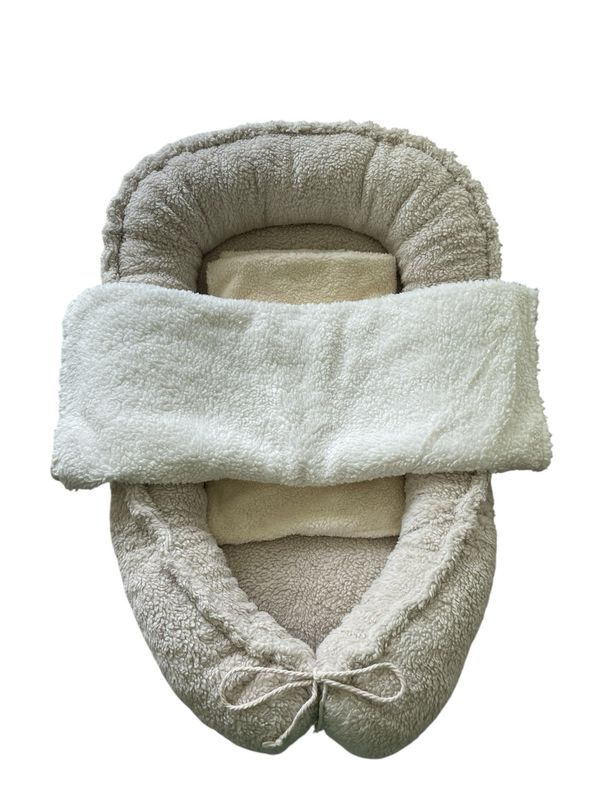 Babynest katoen teddy