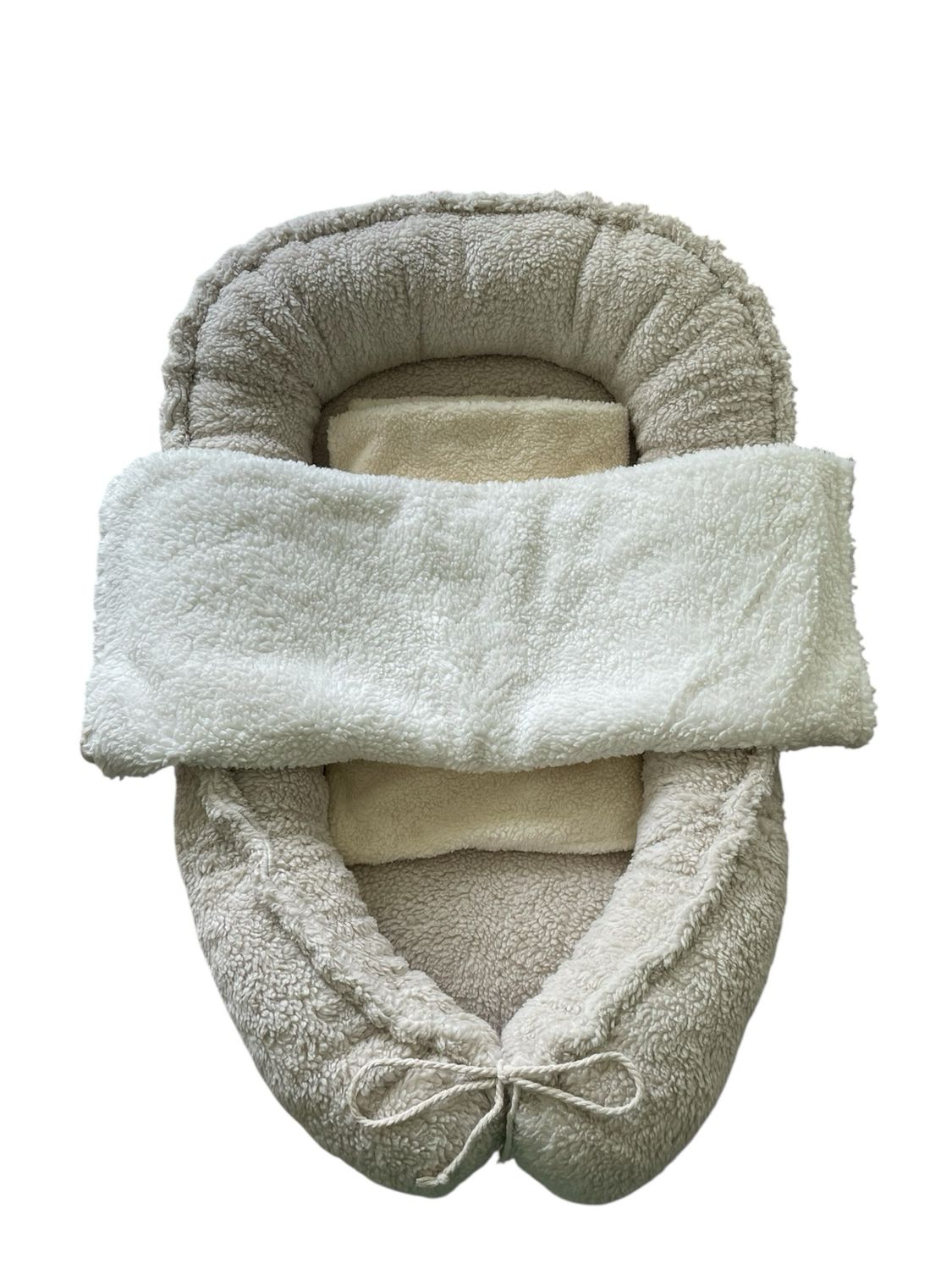 Babynest katoen teddy