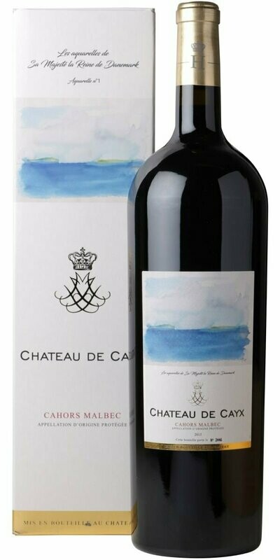 Château de Cayx - Queen's Watercolour - AOP Cahors - Red (Magnum - 1.5 litres) - Version 1 - 2015 (1500 ml)