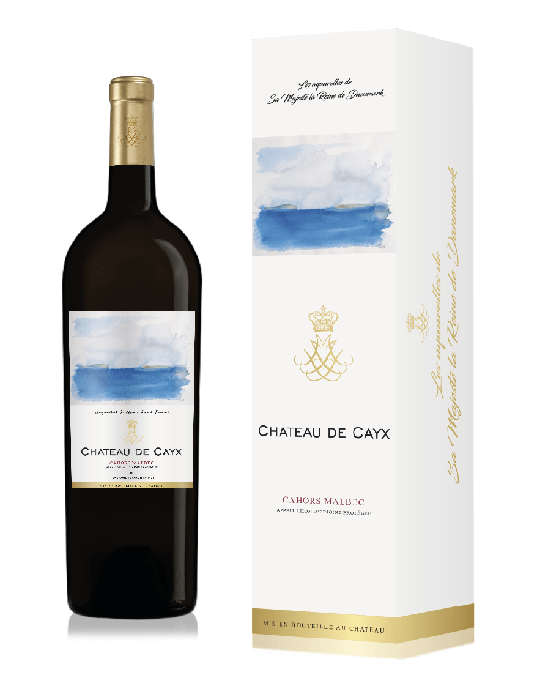 Château de Cayx - Queen's Watercolour - AOP Cahors - Red (Magnum - 1.5 litres) - Version 1 - 2015 (1500 ml)