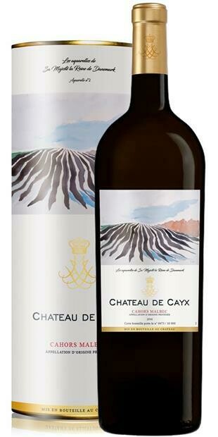 Château de Cayx - Queen's Watercolour - AOP Cahors - Red (Magnum - 1.5 litres) Version 2 - 2016 (1500 ml)