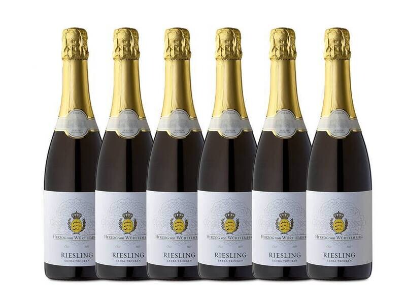 Riesling- Sekt (Sparkling Wine) - Extra Dry - Case of 6 bottles