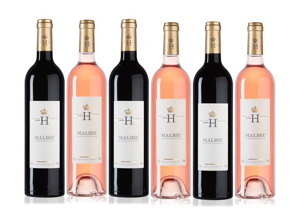 The Prince of Denmark's Malbec & Rosé - Mixed case of 6 bottles