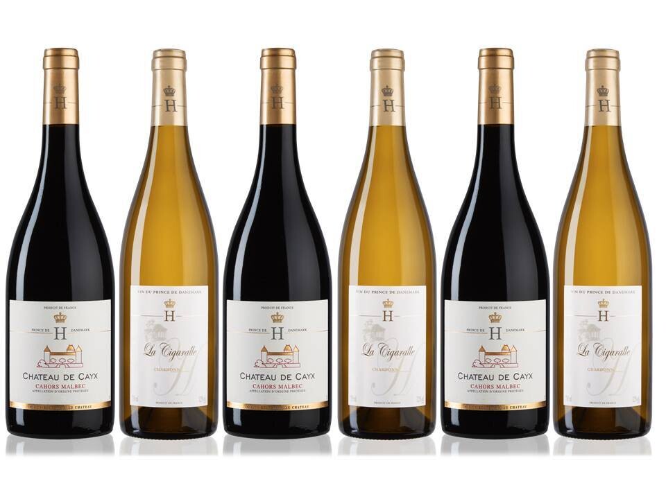 Chateau de Cayx AOP Malbec & Chardonnay Pack - Case of 6 bottles