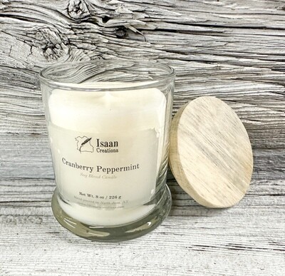 Cranberry Peppermint Candle (8 oz)