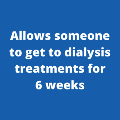 6 weeks to dialysis