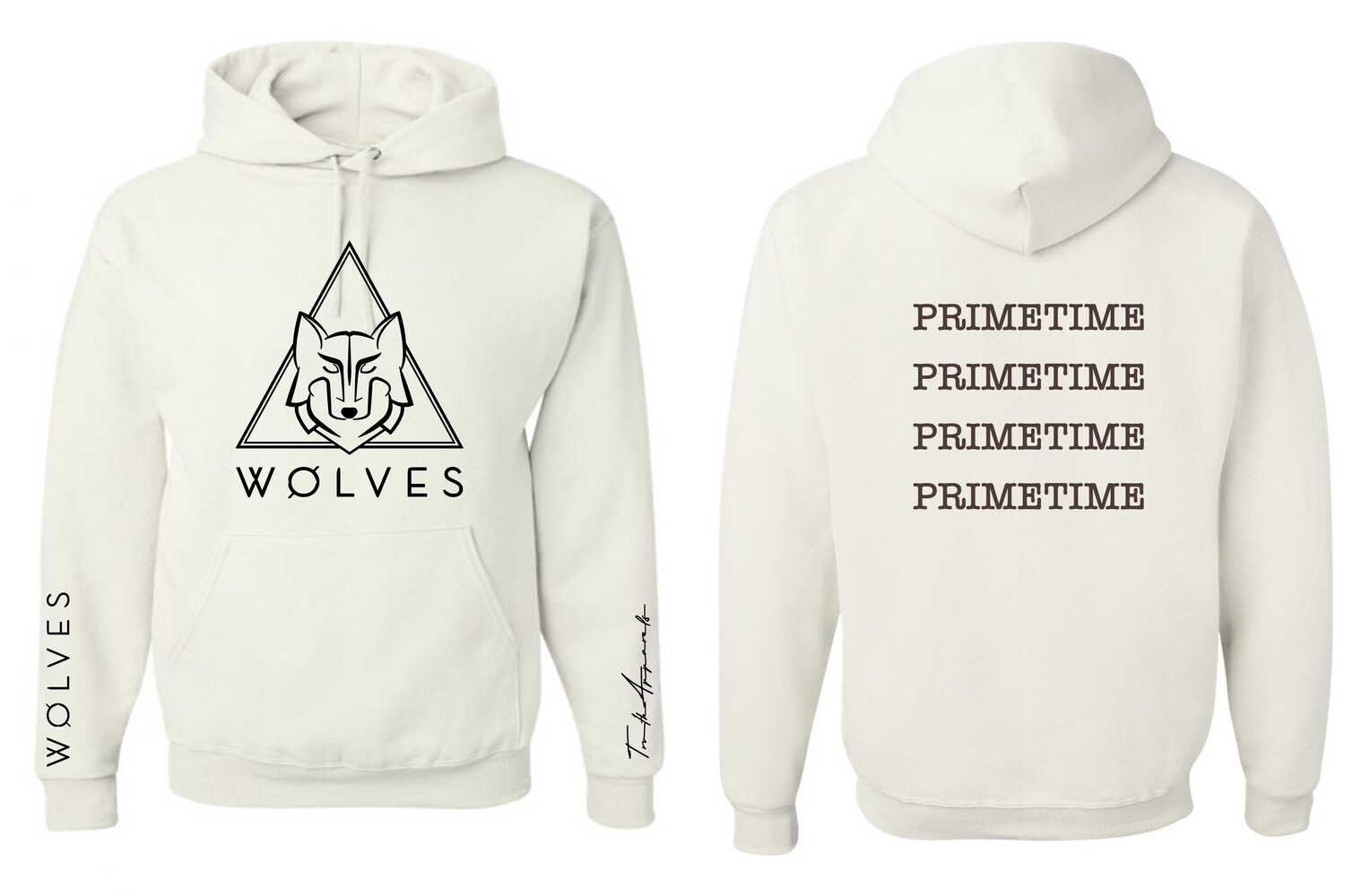 Wolves Primetime Hoodie, Color: White