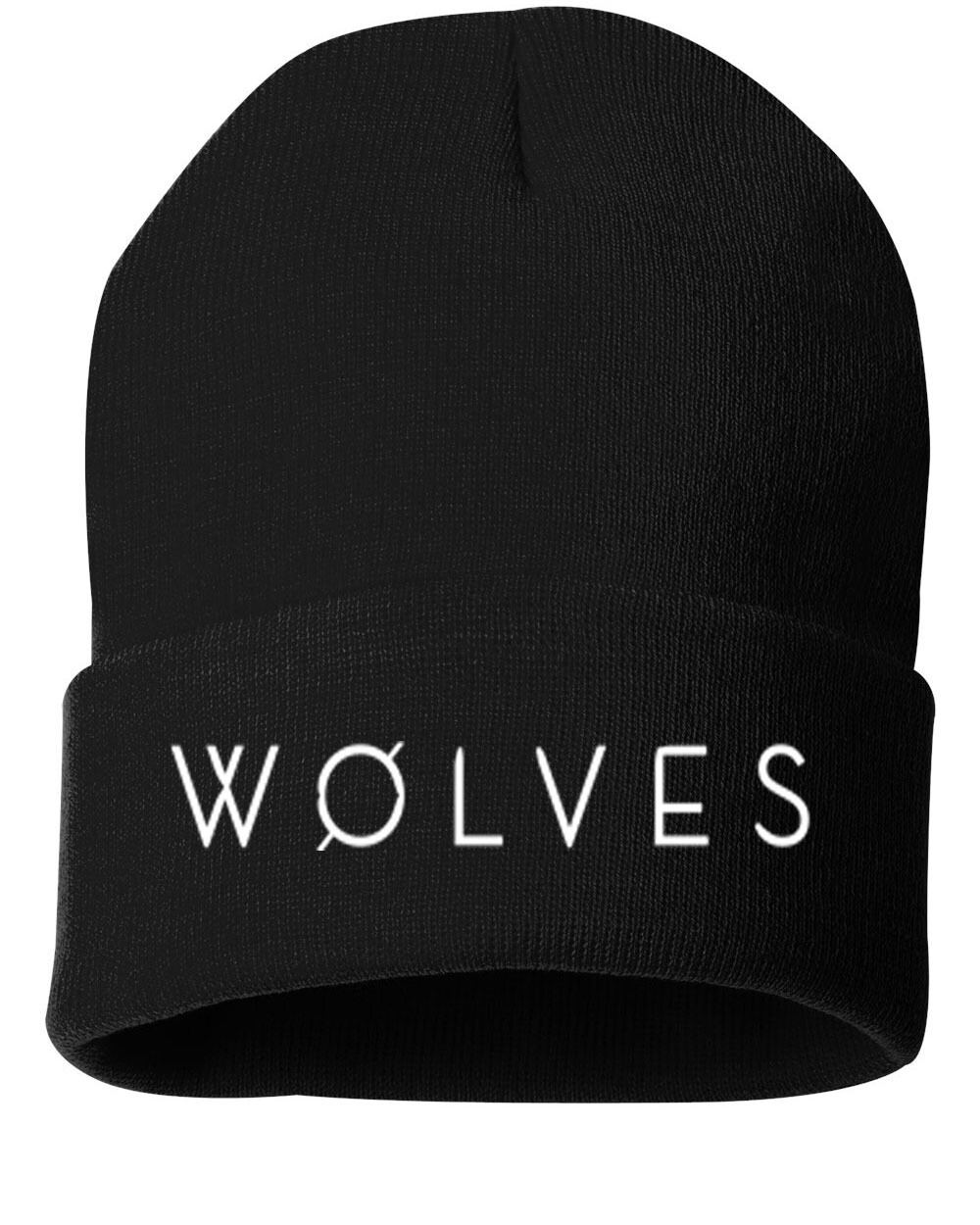 Wolves Beanies, Colors: Black