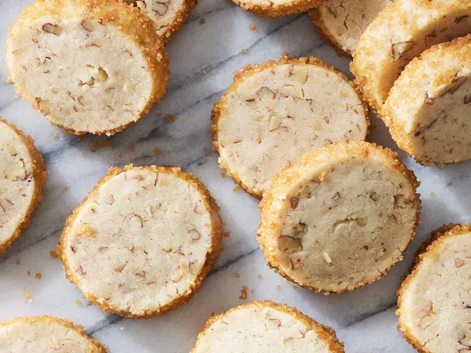 Maple Pecan Shortbread Cookies