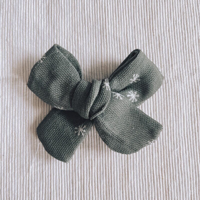 Holiday Snowflake Bow