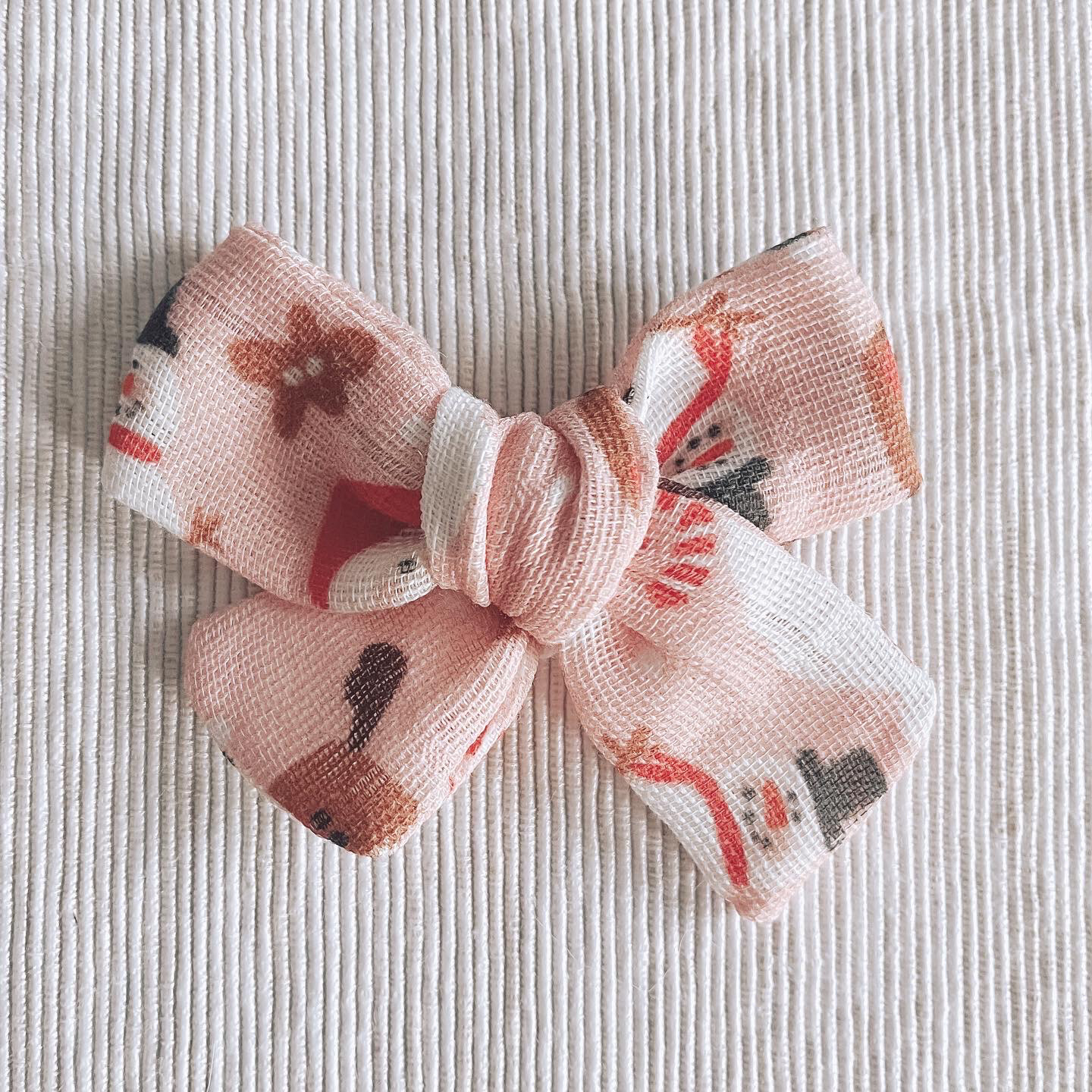 Holiday Santa &amp; Friends Bow