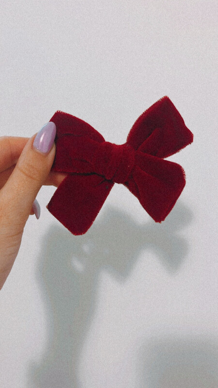 Red Velvet Bow