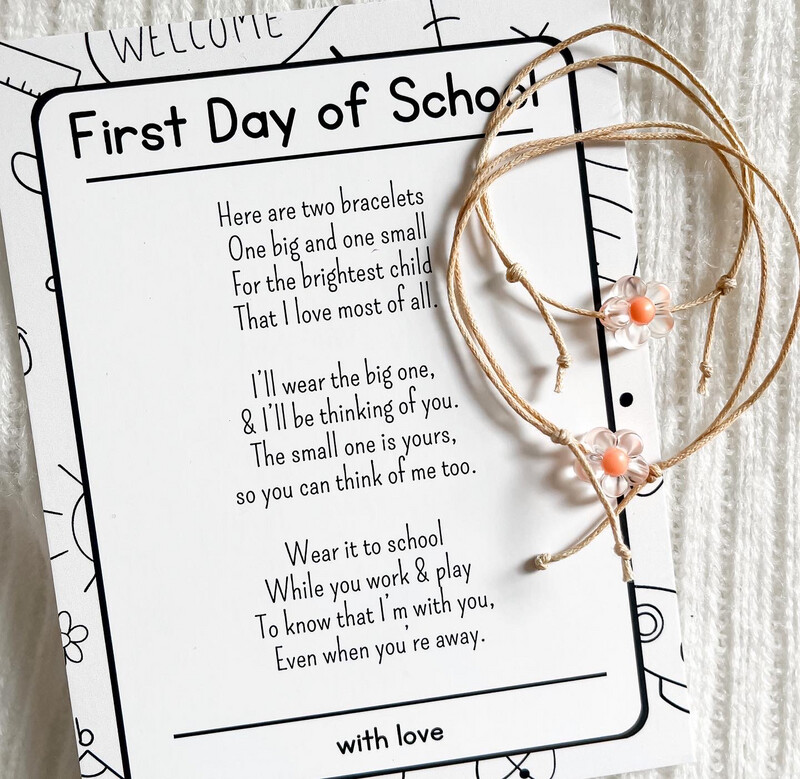 First Day of School - Daisy Bracelets