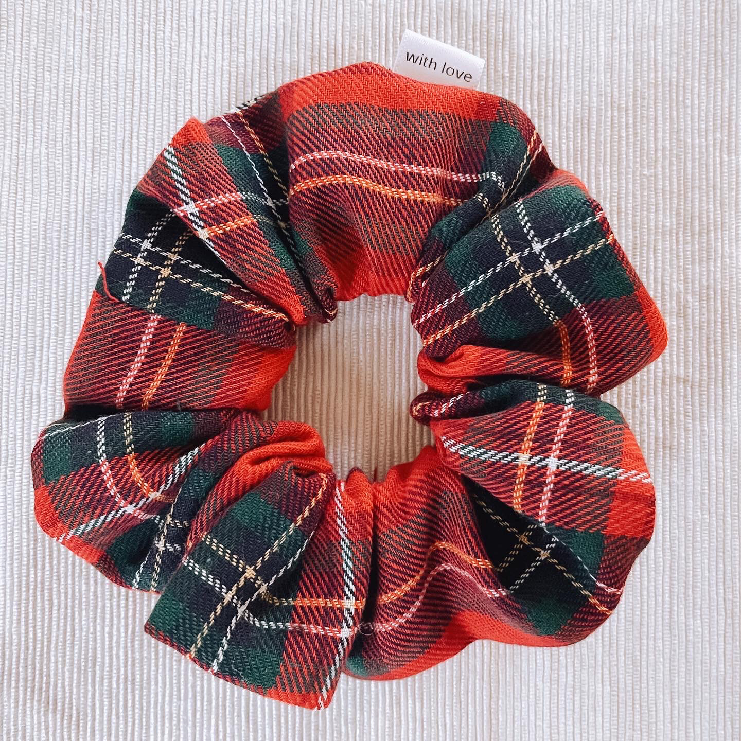 Plaid Scrunchie