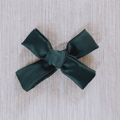 Green Silk Bow