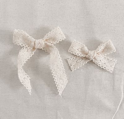 Ivory Lace Bow