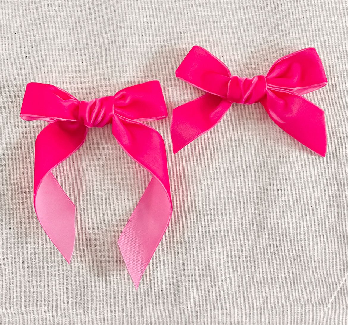 Fuchsia Pink Velvet Bow