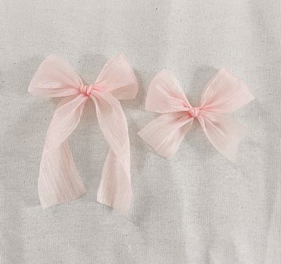Pink Chiffon Bow