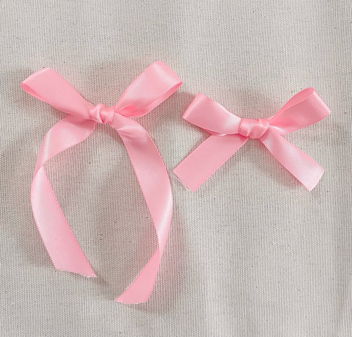 Pink Satin Bow