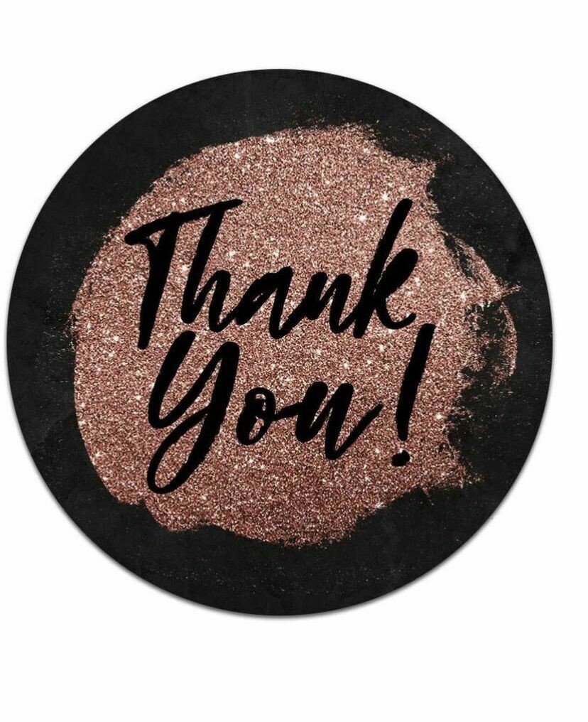 1.5&quot; Thank You Stickers