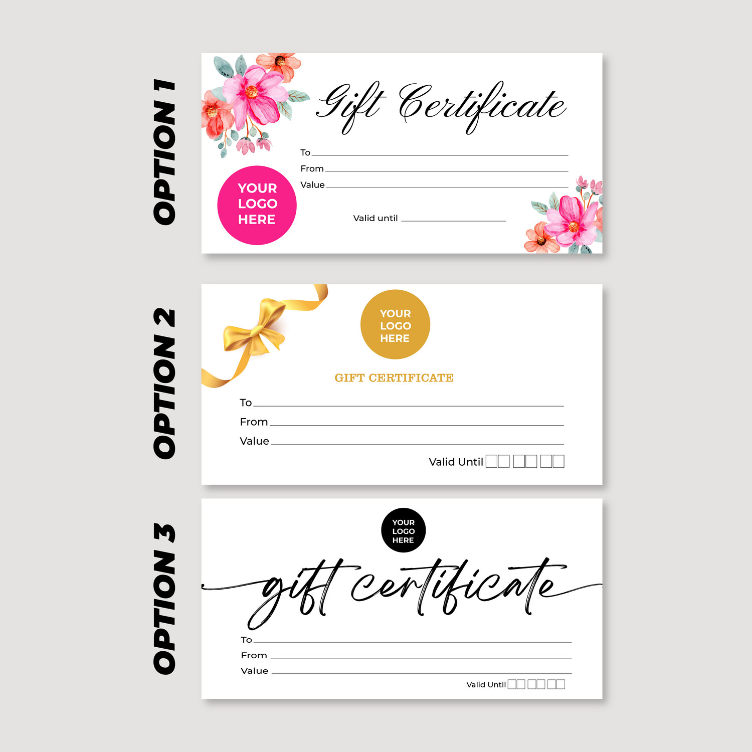 Template- Based Gift Certificate