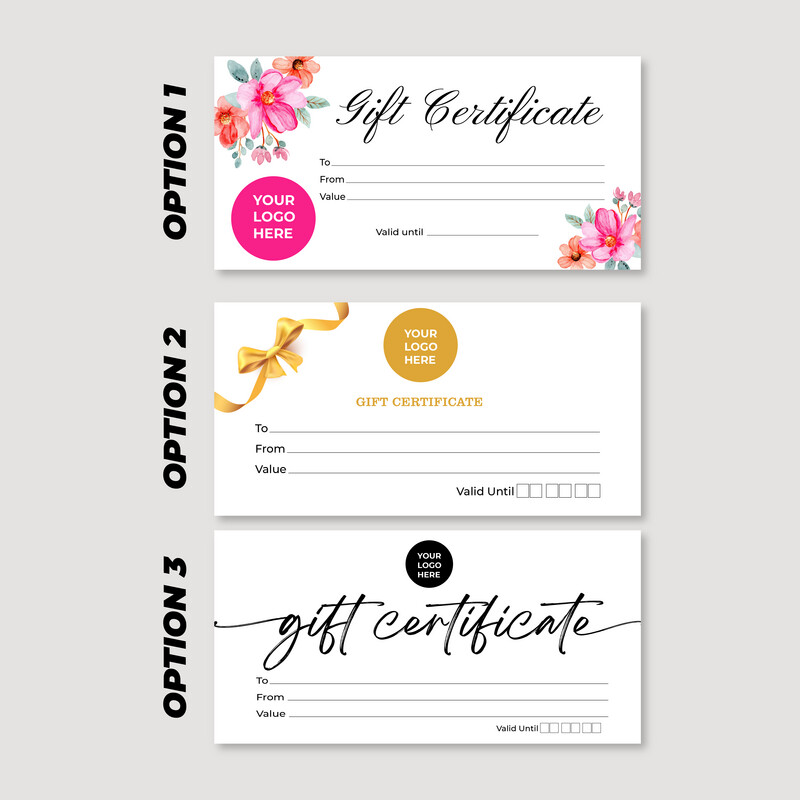 Template- Based Gift Certificate