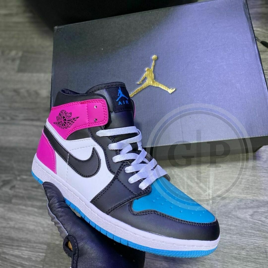 Jordan retro 1 rosa turquesa