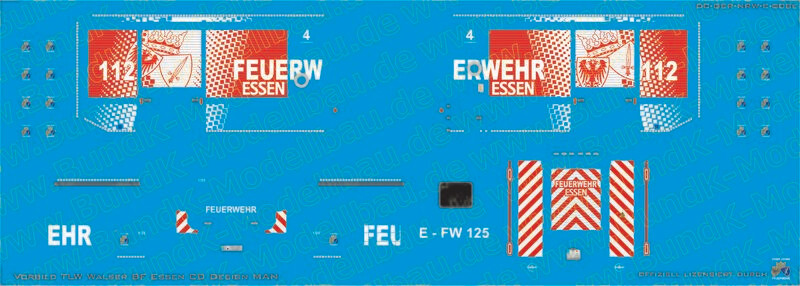 Decal für: WAL-017 MAN TGM Euro6 lang Walser TLF4000 Vorbild: Essen Decal für: WAL-017 MAN TGM Euro6 lang Walser TLF4000 Vorbild: Essen