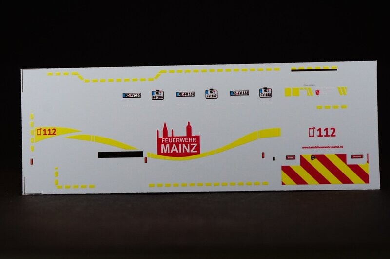 Decal für: LEN-029 Lentner Auxilium HLF20 Typ Mainz und LEN-030 Lentner Auxilium HLF20 n.B. Typ Mainz