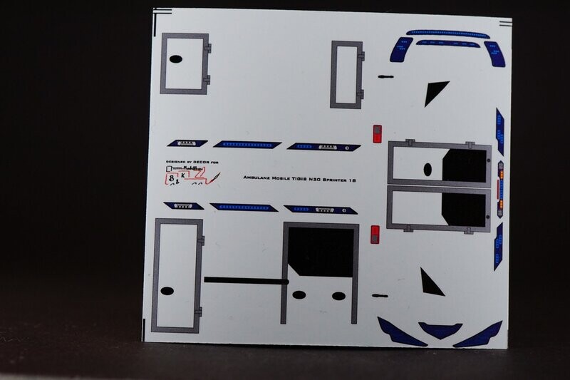 Decal für: AMO-003 Ambulanz Mobile Tigis Europa N20 für Decal Decal für: AMO-003 Ambulanz Mobile Tigis Europa N20 für Decal