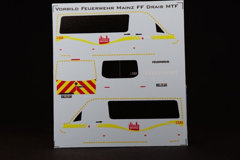 Decal für: MTF Feuerwehr Mainz (Sprinter 18 Flachdach) Decal für: MTF Feuerwehr Mainz (Sprinter 18 Flachdach)