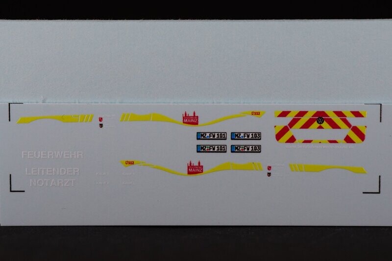 Decal für: KDOW / LNA Feuerwehr Mainz (Herpa VW Tiguan) Decal für: KDOW / LNA Feuerwehr Mainz (Herpa VW Tiguan)