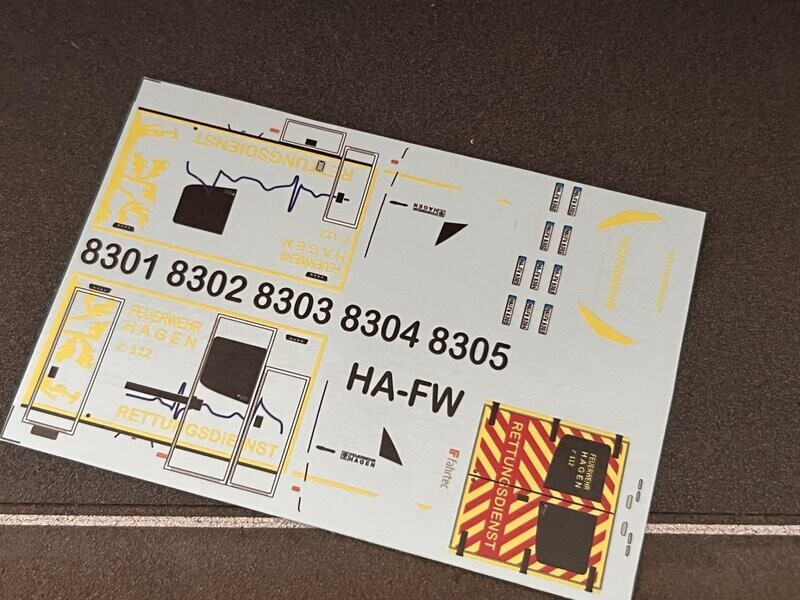 Decal für RTW Vorbild: Feuerwehr Hagen Decal für RTW Vorbild: Feuerwehr Hagen