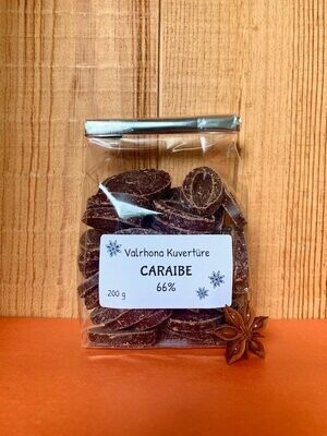 Valrhona Schokolade CARAIBE, 66%, 200 g