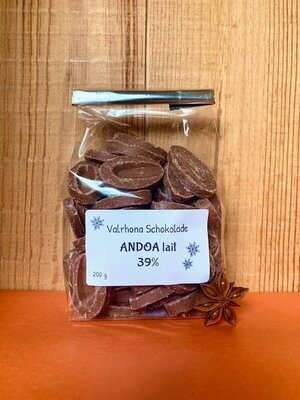 Valrhona Schokolade ANDOA lait, 39%, 200 g